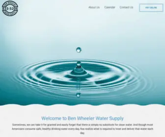 Benwheelerwater.com(Ben Wheeler Water Supply) Screenshot