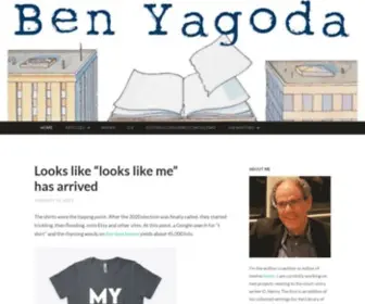 Benyagoda.com(Ben Yagoda's blog) Screenshot