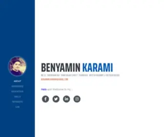 Benyaminkarami.ir(Benjamin Karami) Screenshot