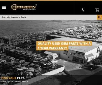 Benzeenautoparts.com(Used Auto Parts) Screenshot