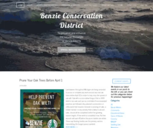 BenzieCD.org(Benzie Conservation District) Screenshot