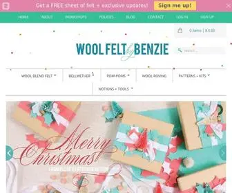 Benziedesign.com(Felt Craft Supplies Online) Screenshot