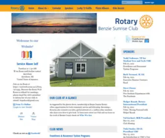 Benziesunriserotary.org(Benzie Sunrise Rotary Club) Screenshot