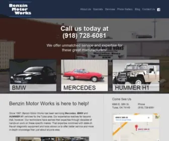 Benzinmotorworks.com(BMW, Mercedes, Hummer H1 Maintenance) Screenshot