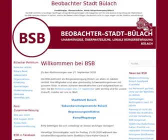 Beobachter-Stadt-Buelach.ch(Bürgervereinigung) Screenshot