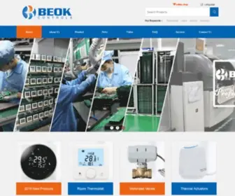 Beok-Controls.com(China Room Thermostat) Screenshot