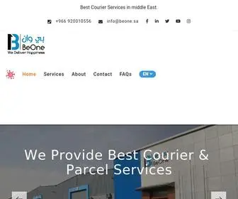 Beone-SA.com(Courier &amp; Delivery Service) Screenshot