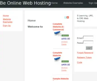 Beonlinewebhosting.com(Beonlinewebhosting) Screenshot