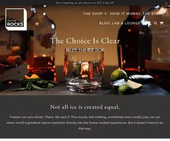 Beontherocks.com(Elevate your drinks with perfectly clear ice) Screenshot