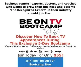 BeontvBootcamp.com(The Be On TV Bootcamp) Screenshot