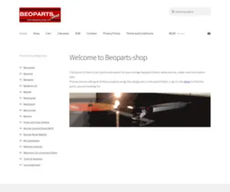 Beoparts-Shop.com(Correct parts and spares for your vintage Bang & Olufsen) Screenshot