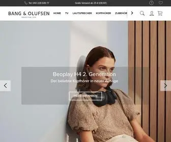 Beoprime.com(Bang & Olufsen Online Shop) Screenshot
