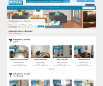 Beostan.co.rs(Izdavanje stanova Beograd) Screenshot