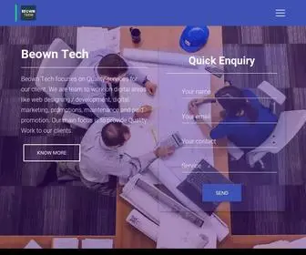 Beowntech.com(Best website Development company in dehradun) Screenshot