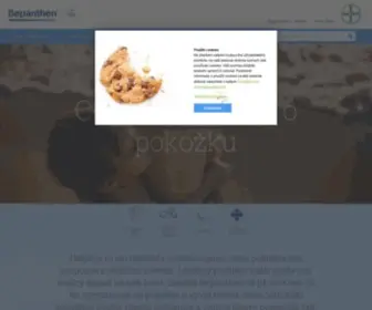 Bepanthen.cz(Pečujte o pokožku pomocí hojivé síly produktů) Screenshot