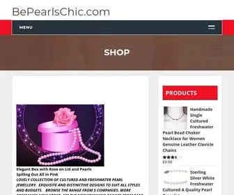 Bepearlschic.com(Lovely Collection of Cultured and Freshwater Pearl Jewellery) Screenshot