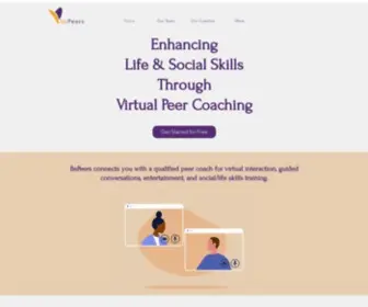 Bepeers.com(Online Coaching for Social Skills) Screenshot