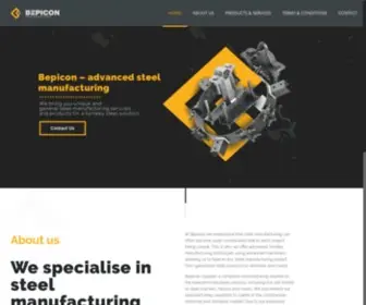 Bepicon.co.za(Bepicon is your leading steel manufacturing company) Screenshot