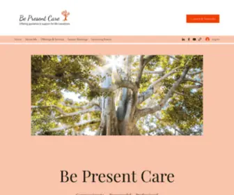 Bepresentcare.com(Be Present Care) Screenshot