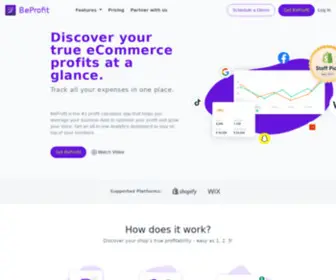 Beprofit.co(The Most Powerful Profit Analysis & Optimization Solution) Screenshot