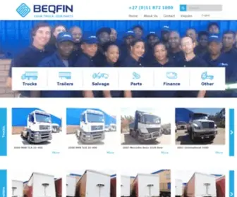 BeqFin.co.za(Second Hand Truck Parts For Sale Johannesburg) Screenshot