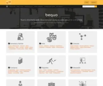 Bequo.com(Directorio de empresas gratis y en español de las mejores páginas web) Screenshot