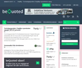 Bequoted.com(Nyheter) Screenshot