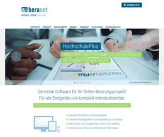 Beranet.de(Webbasierte Online Beratung für Experten) Screenshot