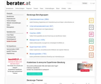 Berater.at(Internet-Portal für BeraterInnen und Beratung) Screenshot