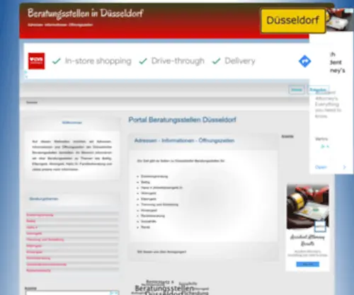 Beratungsstellen-Duesseldorf.de(Beratungsstellen Düsseldorf) Screenshot