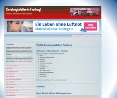 Beratungsstellen-Freiburg.de(Beratungsstellen Freiburg) Screenshot