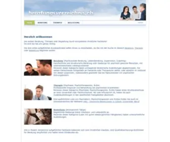 Beratungsverzeichnis.ch(Beratungsverzeichnis) Screenshot