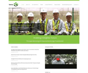 Beraucoalenergy.co.id(Berau Coal Energy) Screenshot