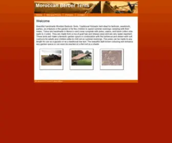 Berbertent.com(Moroccan Berber Tents) Screenshot