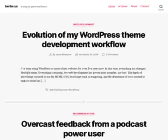 Berbs.us(A blog by jason berberich) Screenshot