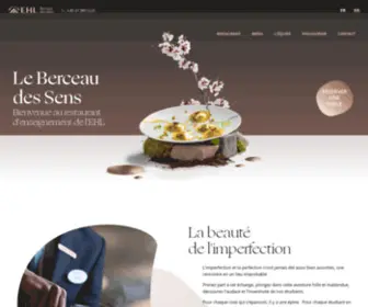 Berceau-Des-Sens.ch(Le restaurant) Screenshot