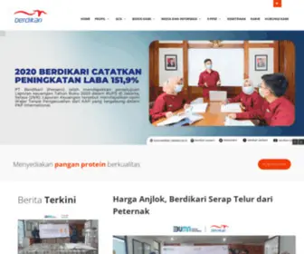 Berdikari-Persero.com(Berdikari Persero) Screenshot