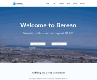 Bereanmission.com(Bereanmissionchurch) Screenshot