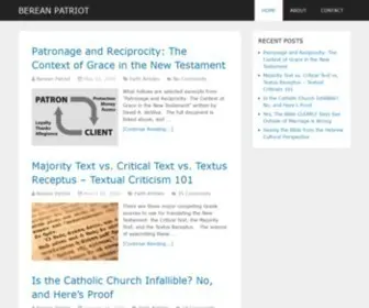 Bereanpatriot.com(Berean Patriot) Screenshot