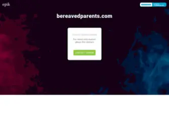 Bereavedparents.com(BereavedParents) Screenshot