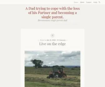 Bereavedsingledad.blog(Bereavement single parent dad) Screenshot