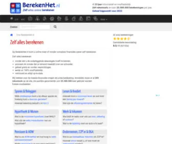 Berekenhet.nl(Alles zelf online berekenen) Screenshot