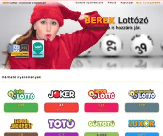 Bereklotto.hu(BEREK Lottózó) Screenshot