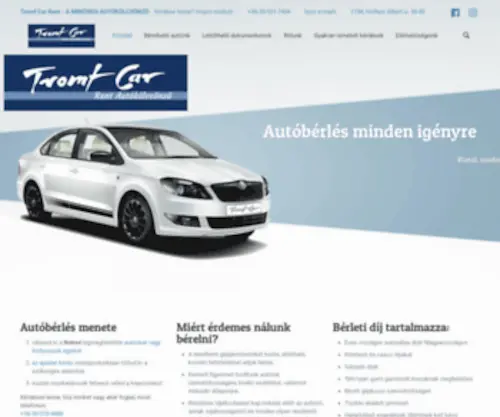 Berelhetoauto.hu(Autóbérlés) Screenshot