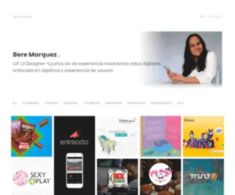 Beremarquez.com(Bere Marquez UX/UI Designer) Screenshot