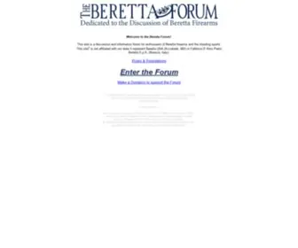 Berettaforum.net(The Beretta Forum) Screenshot