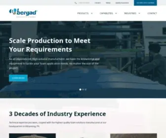 Bergad.com(Gel Foam) Screenshot