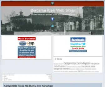 Bergamailcesi.com(Bergama İlçesi Web Sitesi) Screenshot