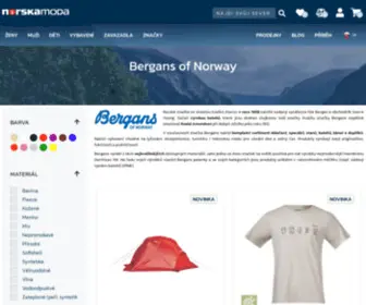 Bergans.cz(Bergans of Norway) Screenshot