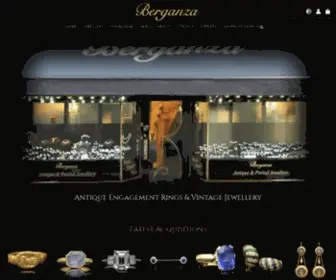 Berganza.com(Antique Engagement Rings & Vintage Jewellery) Screenshot